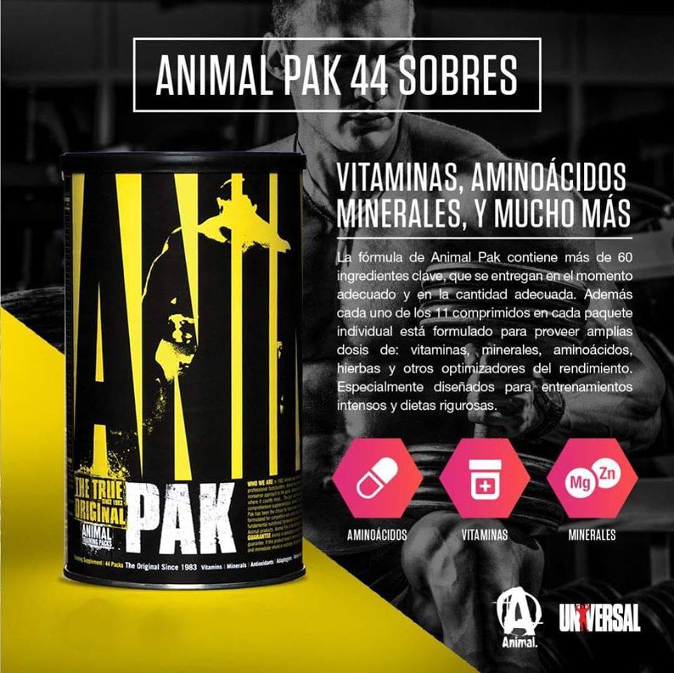 ANIMAL PAK 44 SOBRES