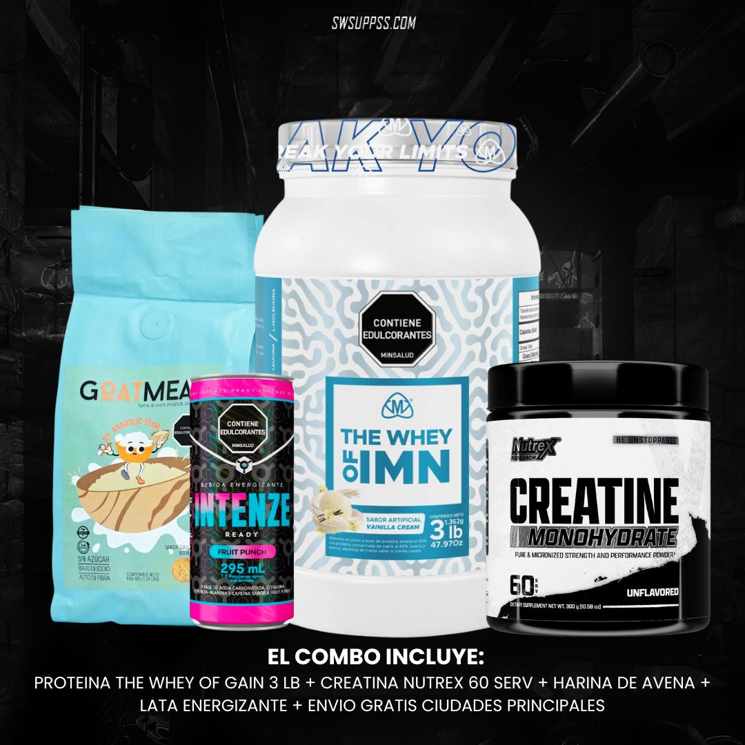 COMBO OF GAIN 3 LB + NUTREX 60 SERV - SWSUPPS