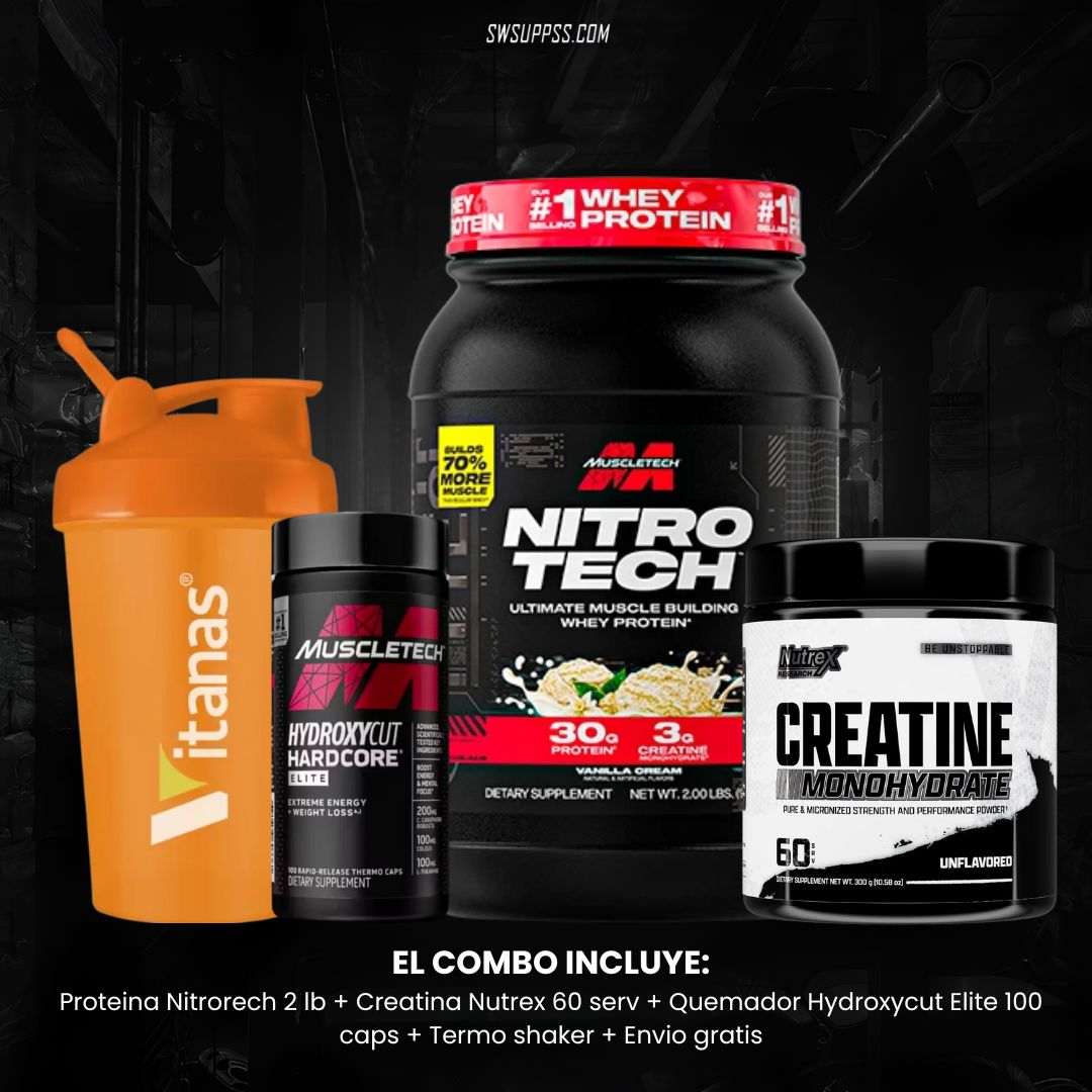 COMBO NITROTECH 2 LB + QUEMADOR HYDROXYCUT