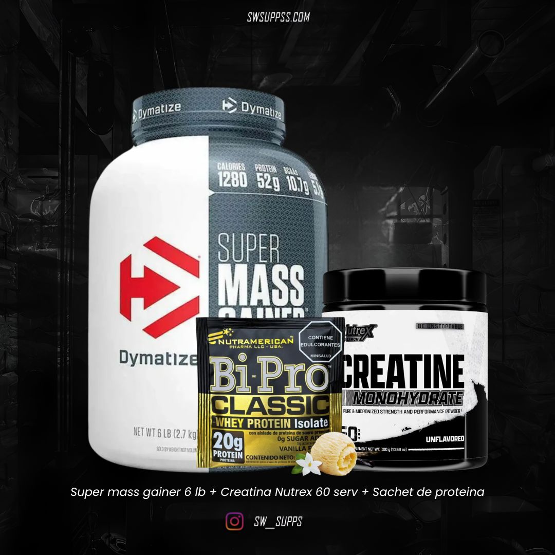 DUO SUPER MASS 6 LB + NUTREX 60
