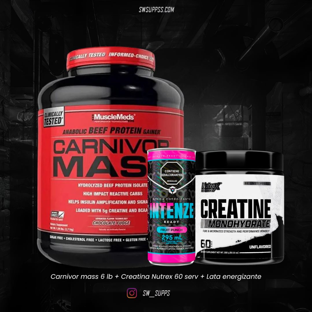 DUO CARNIVOR MASS 6 LB + NUTREX 60