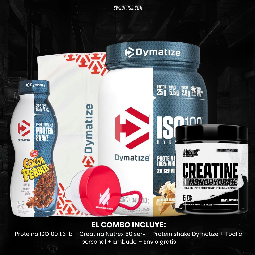 COMBO DYMATIZE ISO 100 1.3 LB + PROTEIN SHAKE