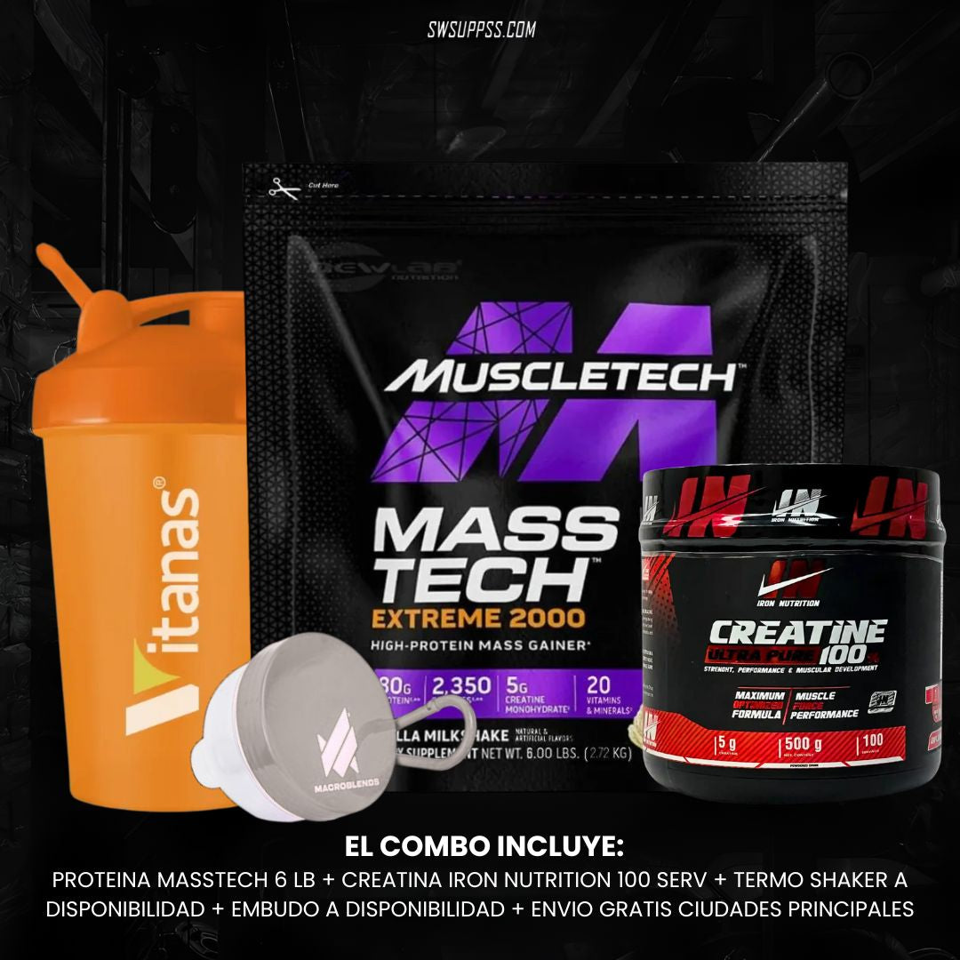 COMBO MASSTECH 6 LB + IRON 100 SERV - SWSUPPS