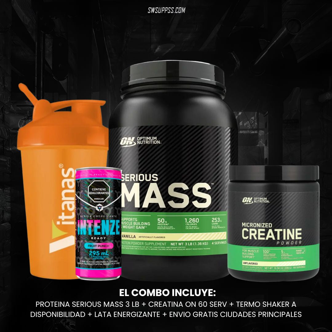COMBO SERIOUS MASS 3 LB + ON 60 SERV - SWSUPPS