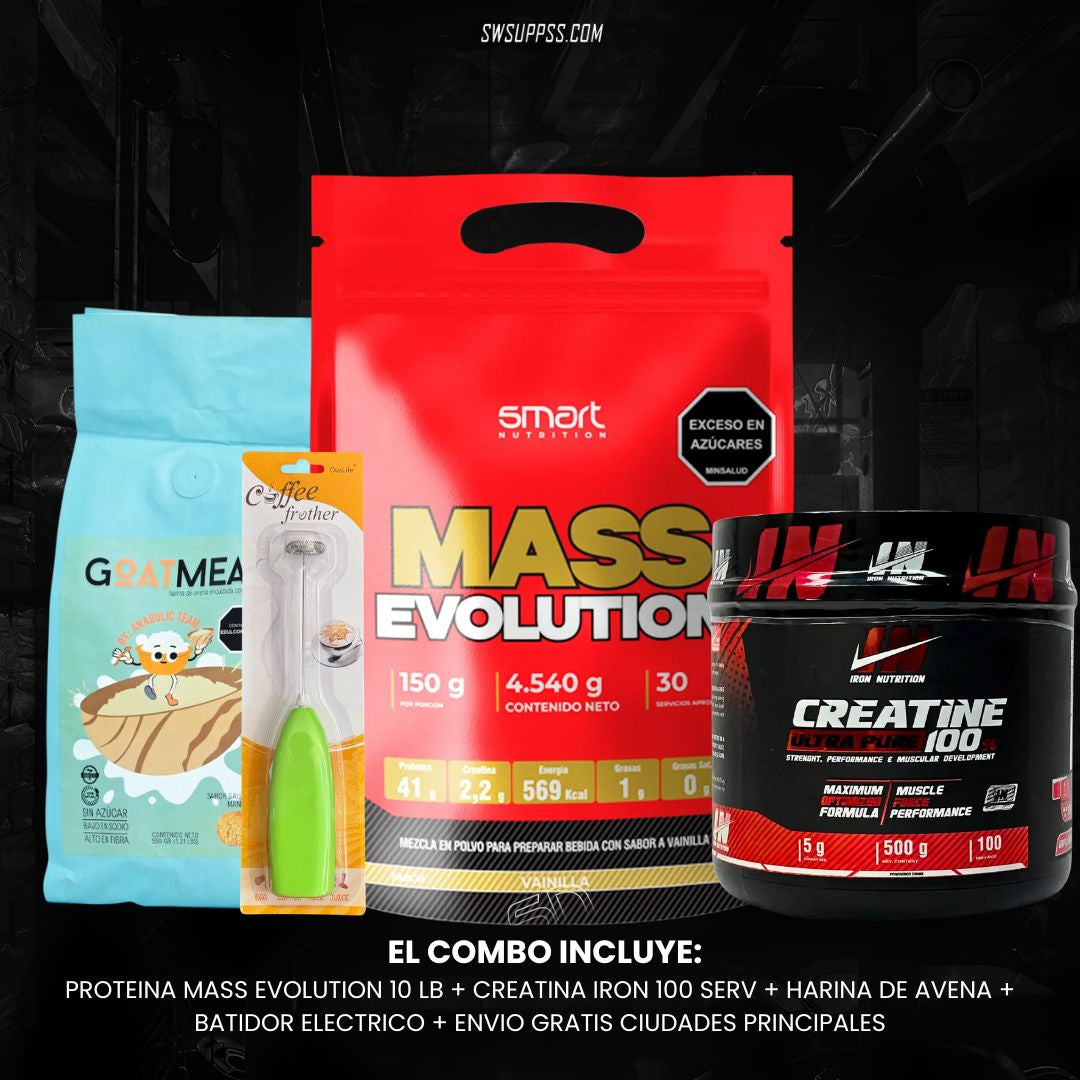 COMBO MASS EVO 10 LB + IRON 100 SERV - SWSUPPS