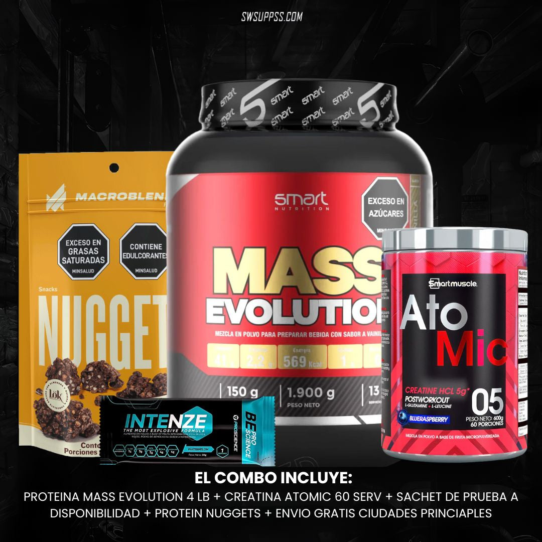 COMBO MASS EVO 4 LB + ATOMIC 60 SERV - SWSUPPS