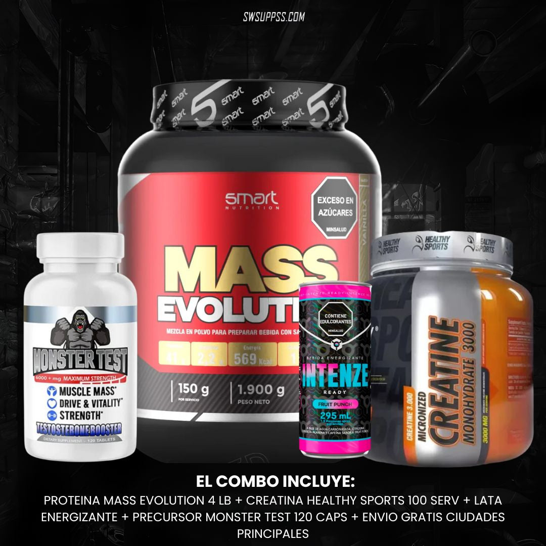 COMBO MASS EVO 4 LB + HEALTHY 100 SERV - SWSUPPS
