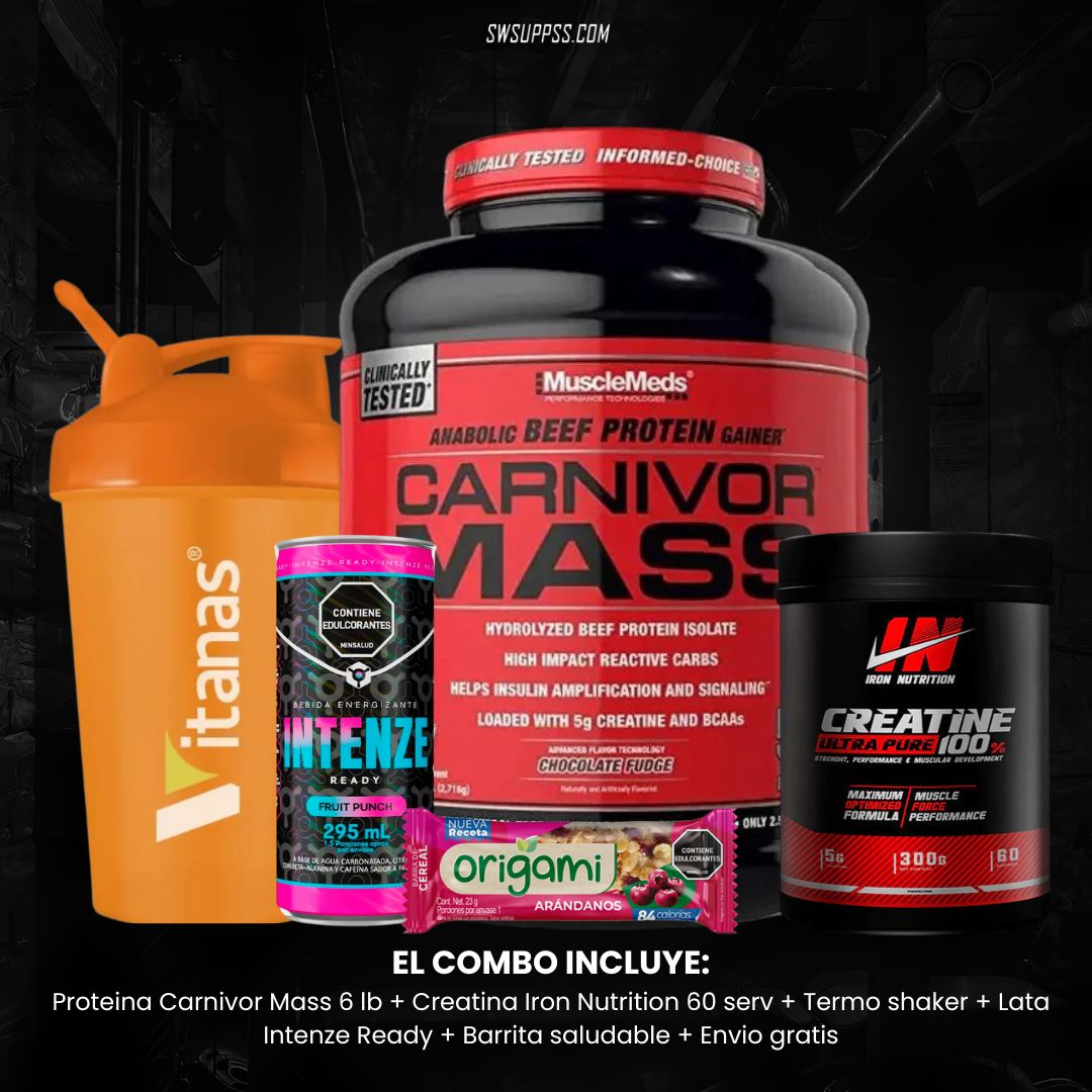 COMBO CARNIVOR MASS 6 LB + MASA MUSCULAR