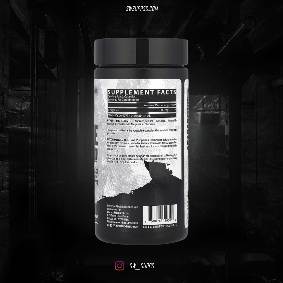 L ARGININE NUTREX 120 CAPS