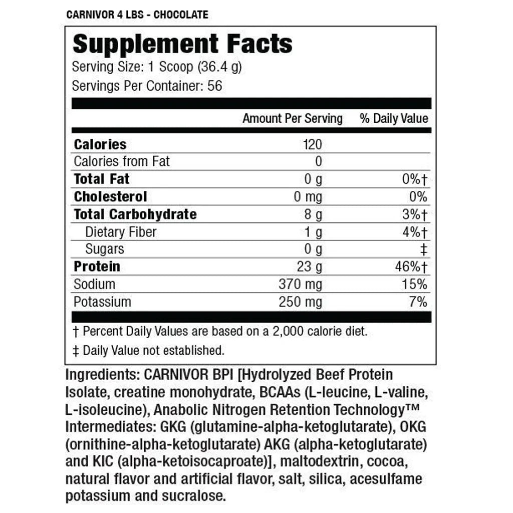 CARNIVOR ISOLATE 4 LB