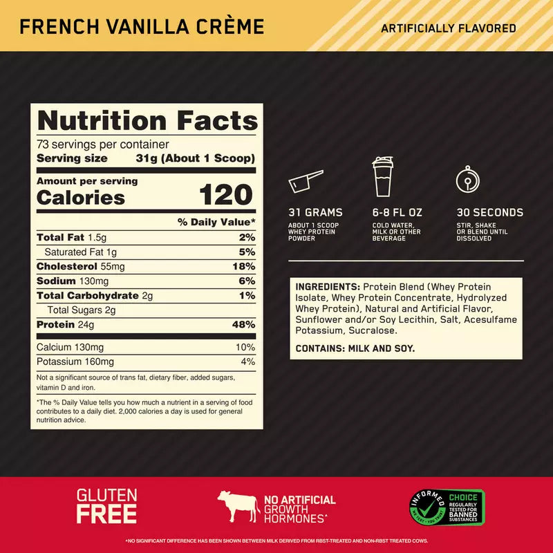 WHEY GOLD STANDARD 5 LB