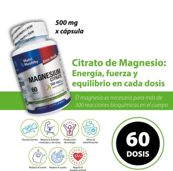 CITRATO DE MAGNESIO 60 CAPS