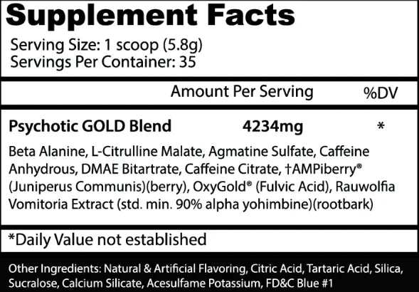 PSYCHOTIC GOLD 35 SERV